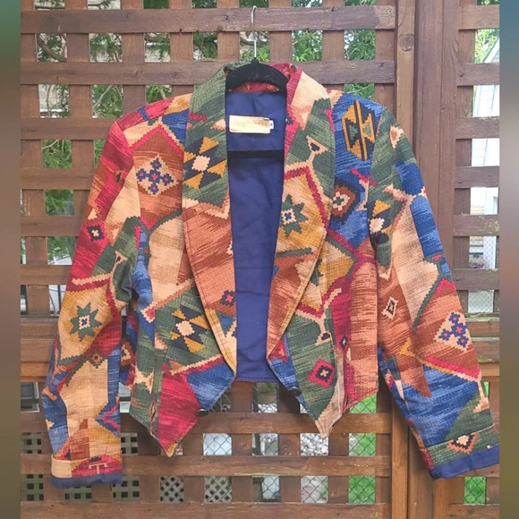 Vintage South West Pattern Blazer - Picture 1 of 7